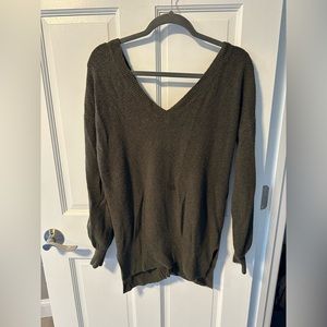 Anthropologie Yes Lola Oversized V-Neck Sweater